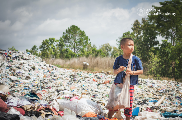 plastic waste dump